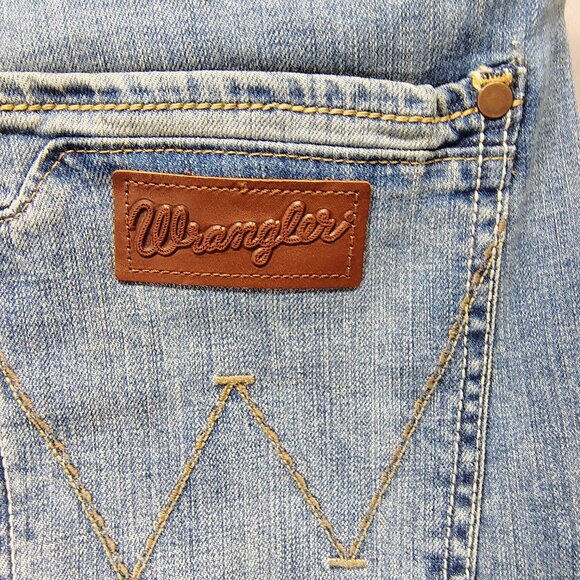 Wrangler Retro Slim Straight Western Blue Denim Jeans Men's 36x32 NWT - Picture 9 of 9